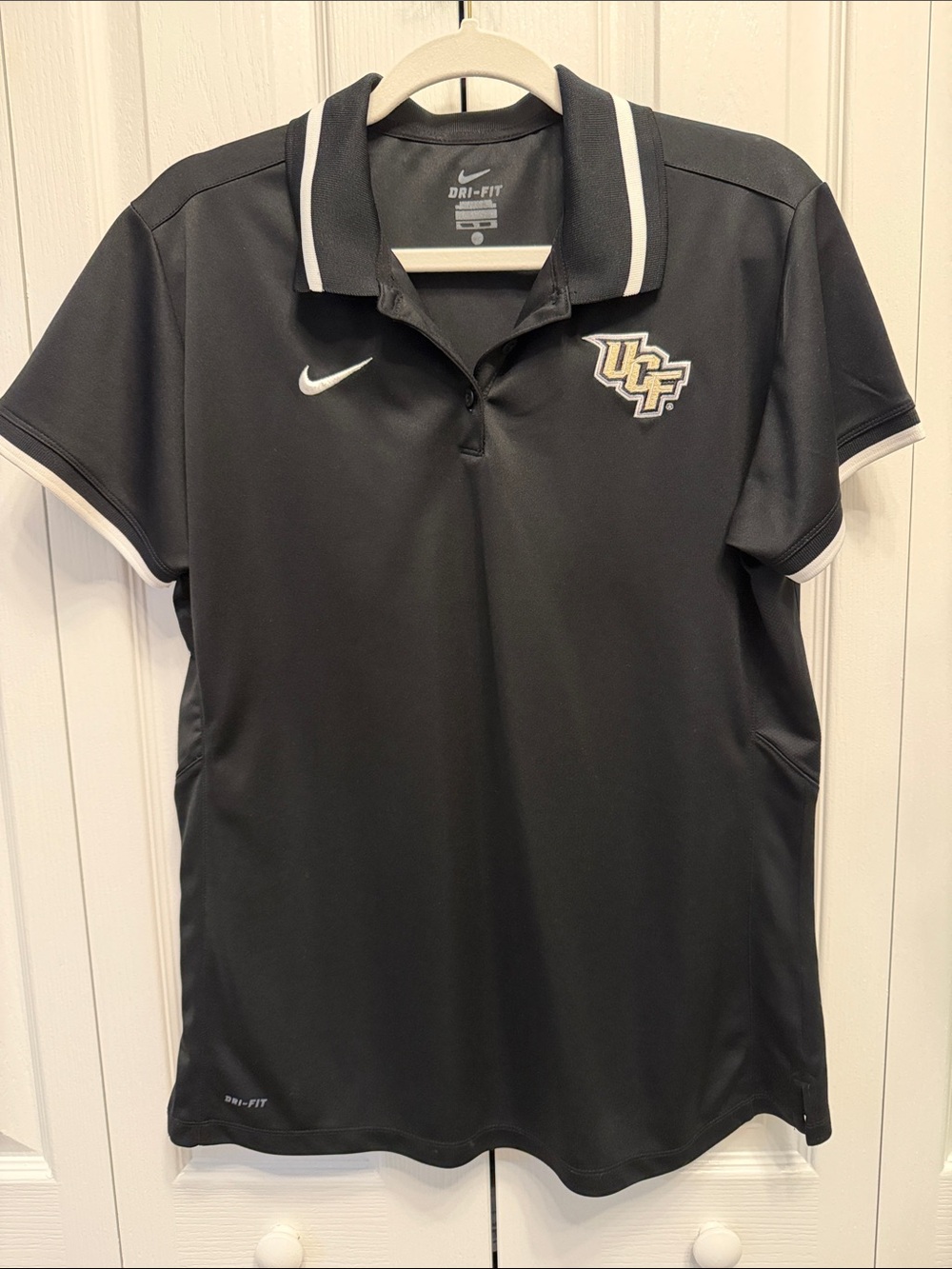 Nike Dri-FIT UCF Knights Black Embroidered Polo Shirt